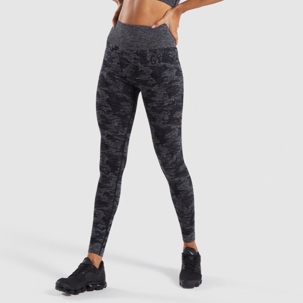 Gymshark black camo leggings